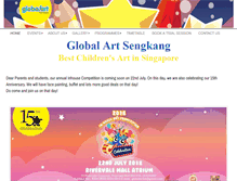 Tablet Screenshot of globalartsengkang.com